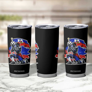 Proud Haiti Soccer Fan Tumbler Cup Ayiti Heritage Pride