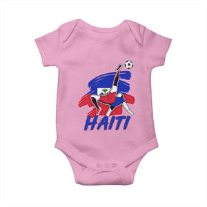 Caribbean Soccer Lover Gift Baby Onesie Haitian Heritage Pride