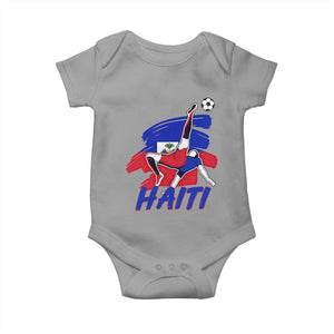 Caribbean Soccer Lover Gift Baby Onesie Haitian Heritage Pride