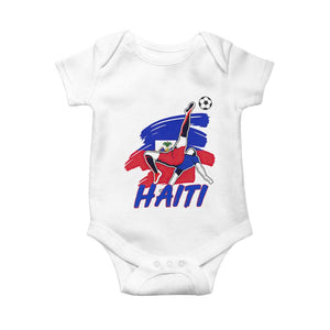 Caribbean Soccer Lover Gift Baby Onesie Haitian Heritage Pride