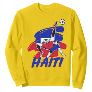 Caribbean Soccer Lover Gift Sweatshirt Haitian Heritage Pride