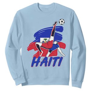 Caribbean Soccer Lover Gift Sweatshirt Haitian Heritage Pride