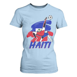 Caribbean Soccer Lover Gift T Shirt For Women Haitian Heritage Pride