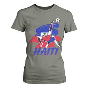 Caribbean Soccer Lover Gift T Shirt For Women Haitian Heritage Pride