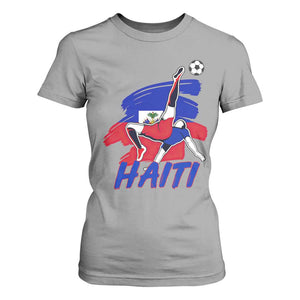Caribbean Soccer Lover Gift T Shirt For Women Haitian Heritage Pride