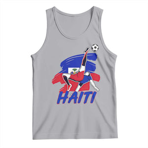 Caribbean Soccer Lover Gift Tank Top Haitian Heritage Pride TS12 Athletic Heather Print Your Wear