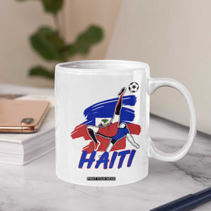 Caribbean Soccer Lover Gift Coffee Mug Haitian Heritage Pride