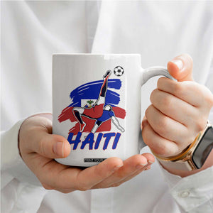 Caribbean Soccer Lover Gift Coffee Mug Haitian Heritage Pride