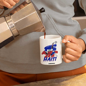 Caribbean Soccer Lover Gift Coffee Mug Haitian Heritage Pride