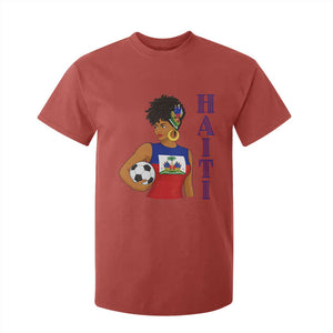 Haitian Soccer Fan Girl T Shirt For Kid Ayiti Heritage Pride Football Lover TS12 Red Print Your Wear