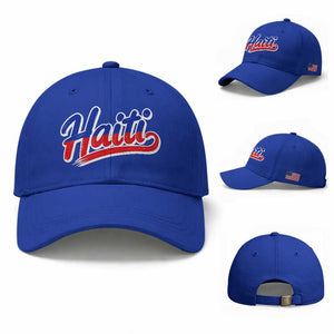 Ayiti Cheri Haiti Pride Gift For Proud Haitians Baseball Cap TS12 Baseball Cap Universal Fit Royal Blue Print Your Wear