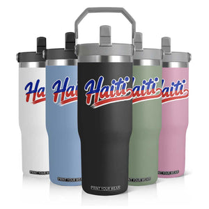 Ayiti Cheri Haiti Pride Gift For Proud Haitians Flip Straw Tumbler