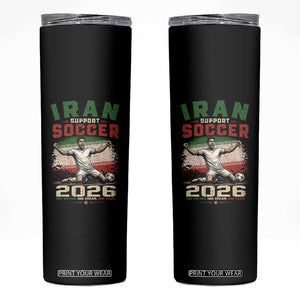 Iran Soccer Fan Gift Skinny Tumbler One Nation One Team One Dream