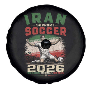 Iran Soccer Fan Gift Spare Tire Cover One Nation One Team One Dream