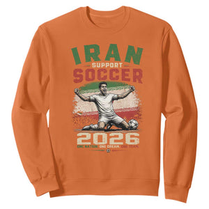 Iran Soccer Fan Gift Sweatshirt One Nation One Team One Dream