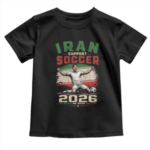Iran Soccer Fan Gift Toddler T Shirt One Nation One Team One Dream