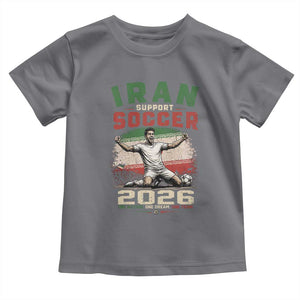 Iran Soccer Fan Gift Toddler T Shirt One Nation One Team One Dream