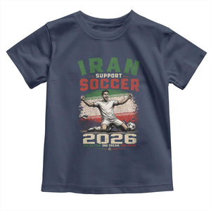 Iran Soccer Fan Gift Toddler T Shirt One Nation One Team One Dream