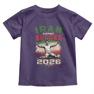 Iran Soccer Fan Gift Toddler T Shirt One Nation One Team One Dream