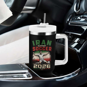 Iran Soccer Fan Gift Tumbler With Handle One Nation One Team One Dream