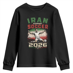 Iran Soccer Fan Gift Youth Sweatshirt One Nation One Team One Dream