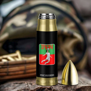 Iran Soccer Lover Bullet Tumbler Proud Persian Roots Gift