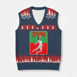 Iran Soccer Lover V-Neck Knit Sweater Vest Proud Persian Roots Gift