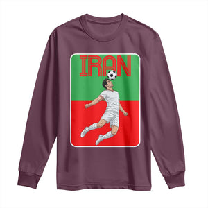 Iran Soccer Lover Long Sleeve Shirt Proud Persian Roots Gift
