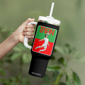 Iran Soccer Lover Tumbler With Handle Proud Persian Roots Gift