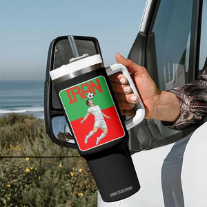 Iran Soccer Lover Tumbler With Handle Proud Persian Roots Gift