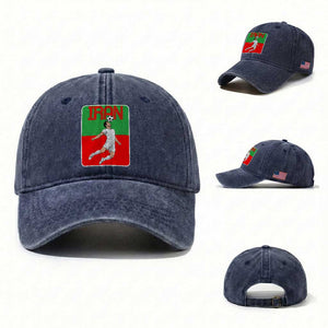 Iran Soccer Lover Washed Cotton Baseball Cap Proud Persian Roots Gift