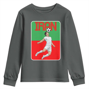 Iran Soccer Lover Youth Sweatshirt Proud Persian Roots Gift