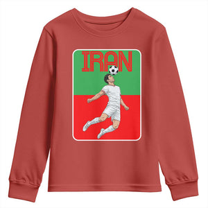 Iran Soccer Lover Youth Sweatshirt Proud Persian Roots Gift