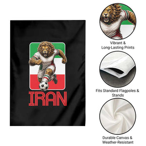 Persian Lions Soccer Fan Garden Flag Proud Iranian Heritage Gift