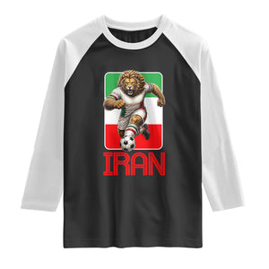 Persian Lions Soccer Fan Raglan Shirt Proud Iranian Heritage Gift