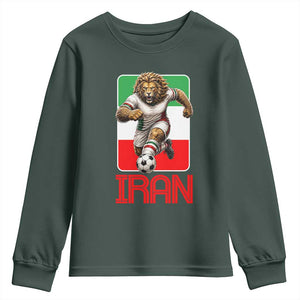 Persian Lions Soccer Fan Youth Sweatshirt Proud Iranian Heritage Gift