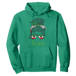Persian Girl Power Soccer Fan Hoodie Team Iran Heritage Gift