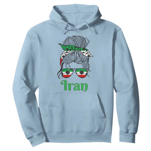 Persian Girl Power Soccer Fan Hoodie Team Iran Heritage Gift