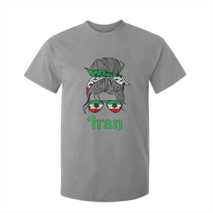 Persian Girl Power Soccer Fan T Shirt For Kid Team Iran Heritage Gift