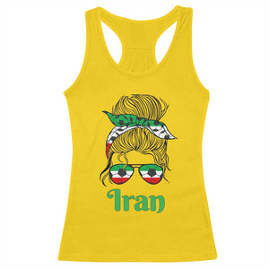 Persian Girl Power Soccer Fan Racerback Tank Top Team Iran Heritage Gift