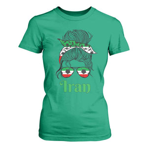 Persian Girl Power Soccer Fan T Shirt For Women Team Iran Heritage Gift