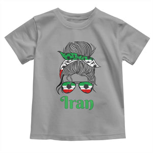 Persian Girl Power Soccer Fan Toddler T Shirt Team Iran Heritage Gift