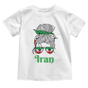 Persian Girl Power Soccer Fan Toddler T Shirt Team Iran Heritage Gift