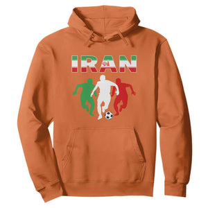 Supporting Iran Soccer Fan Hoodie Proud Persian Heritage Gift