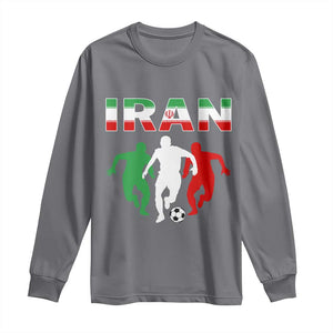 Supporting Iran Soccer Fan Long Sleeve Shirt Proud Persian Heritage Gift