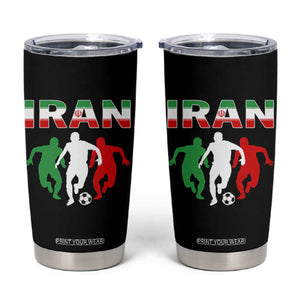 Supporting Iran Soccer Fan Tumbler Cup Proud Persian Heritage Gift