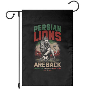 Proud Iran Soccer Fan Gift Garden Flag Persian Lions Are Back
