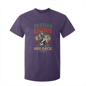 Proud Iran Soccer Fan Gift T Shirt For Kid Persian Lions Are Back