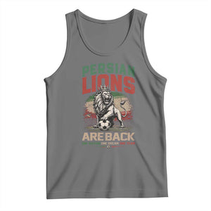 Proud Iran Soccer Fan Gift Tank Top Persian Lions Are Back