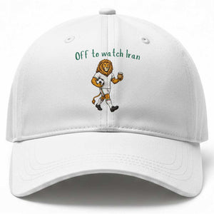 Funny Persian Lion Soccer Fan Gift Baseball Cap Off To Watch Iran